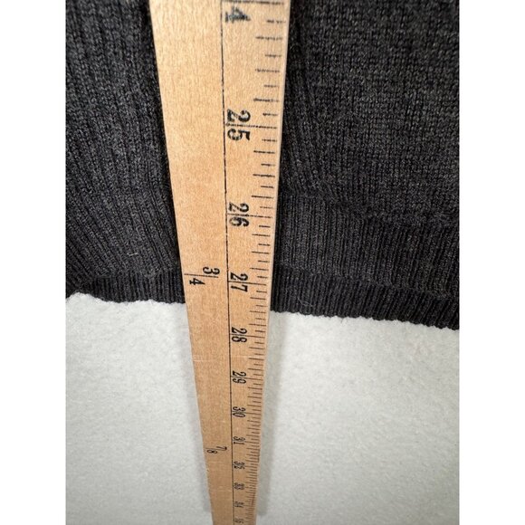 Lululemon Sweat and Savasana merino wool turtle neck sweater charcoal‎ sz 8 - Picture 5 of 6